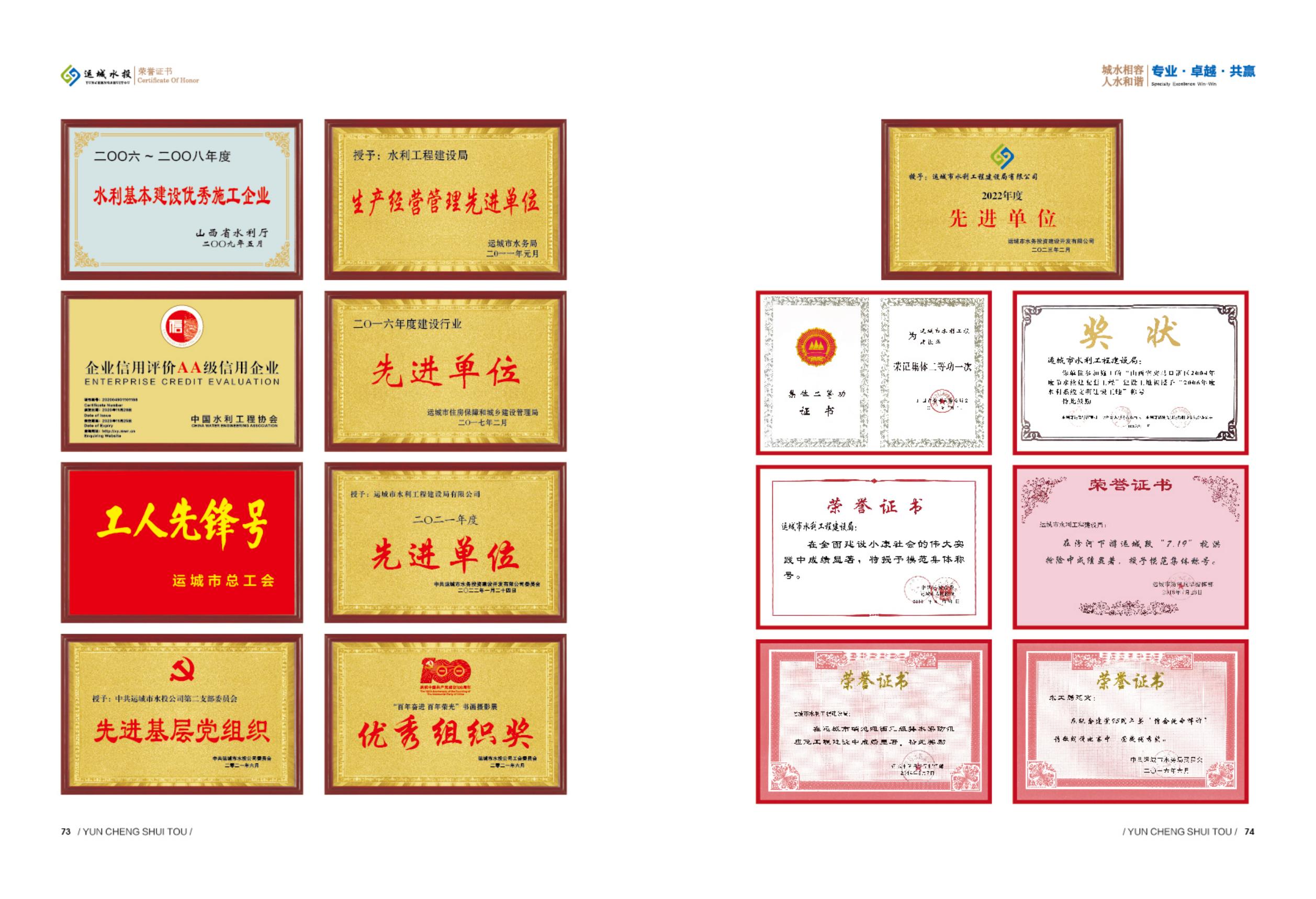 公司榮譽
